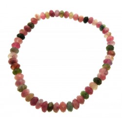 Mixed Tourmaline Small Faceted Bead Bracelet