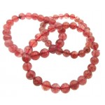 8mm Natural Strawberry Quartz Gemstone Power Bracelet