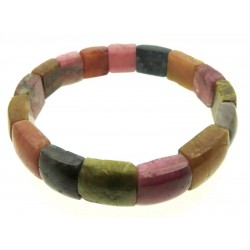 Mixed Tourmaline Chunky Bead Bracelet 01