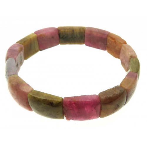 Mixed Tourmaline Chunky Bead Bracelet 02