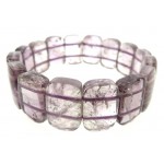 Chunky Amethyst Gemstone Elasticated Bracelet