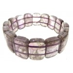 Chunky Amethyst Gemstone Elasticated Bracelet