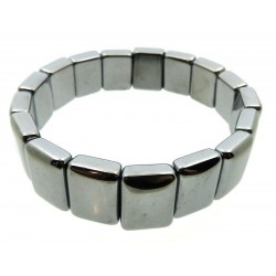 Chunky Terahertz Gemstone Elasticated Bracelet