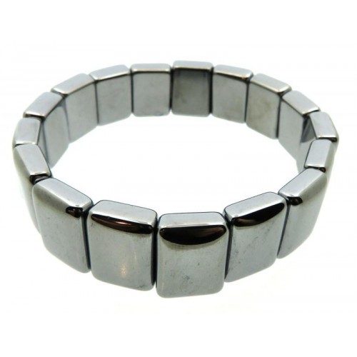 Chunky Terahertz Gemstone Elasticated Bracelet