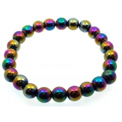 8mm Magnetic Titanium Hematite Power Bracelet