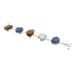 Silver Plated Chunky Gemstone Bracelet 03