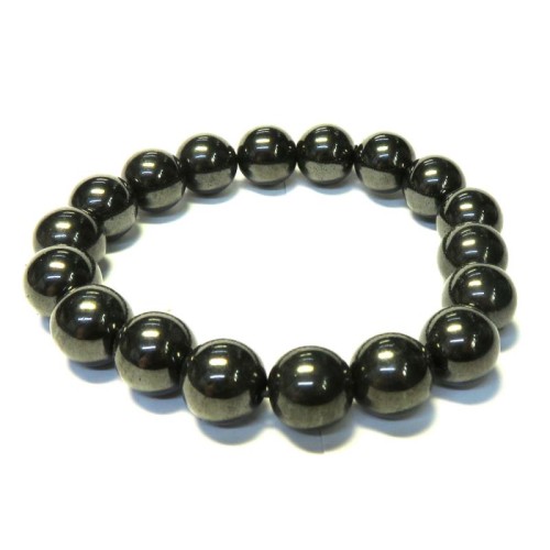 12mm Magnetic Hematite Power Bracelet