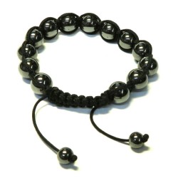 10mm Hematite Adjustable Bracelet