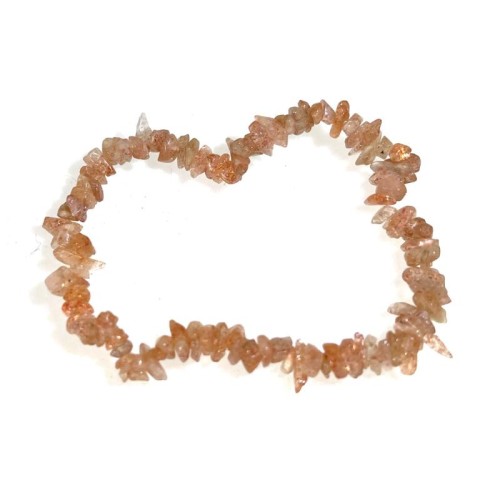 Sunstone Gemstone Chip Bracelet