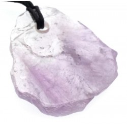 Amethyst Gemstone Polished Slice Pendant 01