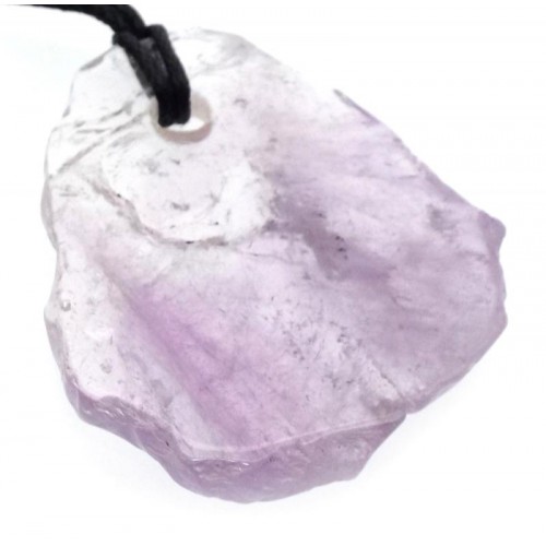 Amethyst Gemstone Polished Slice Pendant 01