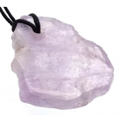 Amethyst Gemstone Polished Slice Pendant 02