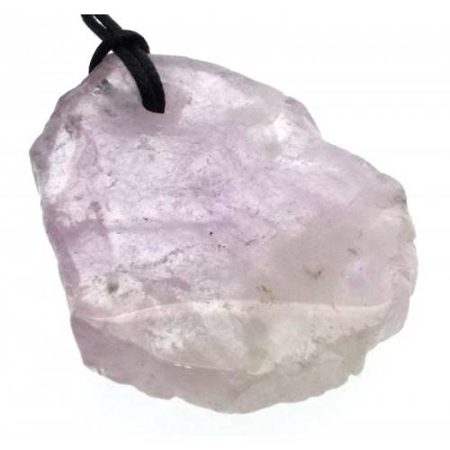 Amethyst Gemstone Polished Slice Pendant 03