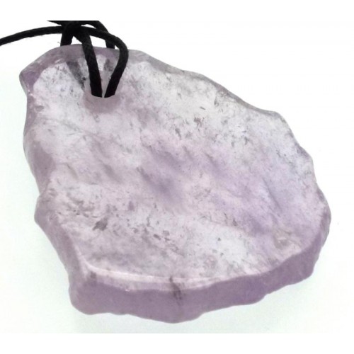 Amethyst Gemstone Polished Slice Pendant 06