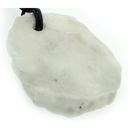 Rainbow Moonstone Gemstone Polished Slice Pendant 07