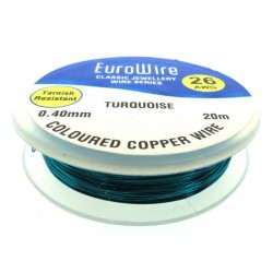 04mm Turquoise Coloured Copper Wire