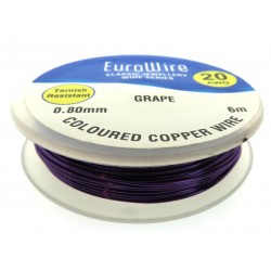 08mm Grape Coloured Copper Wire