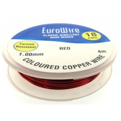 1mm Red Coloured Copper Wire