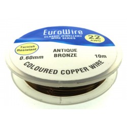 06mm Antique Bronze Coloured Copper Wire