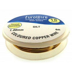 1mm Gilt Coloured Copper Wire
