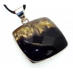 Blue John Gemstone Sterling Silver Pendant 04