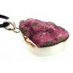 Cobalt Calcite Gemstone Sterling Silver Pendant 01