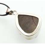 Cobalt Calcite Gemstone Sterling Silver Pendant 01