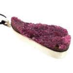 Cobalt Calcite Gemstone Sterling Silver Pendant 02