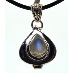 Rainbow Moonstone Sterling Silver Locket