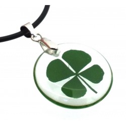 Lucky Four Leaf Clover Plastic Pendant