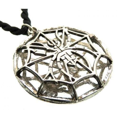 Metal Spider Web Cage Pendant