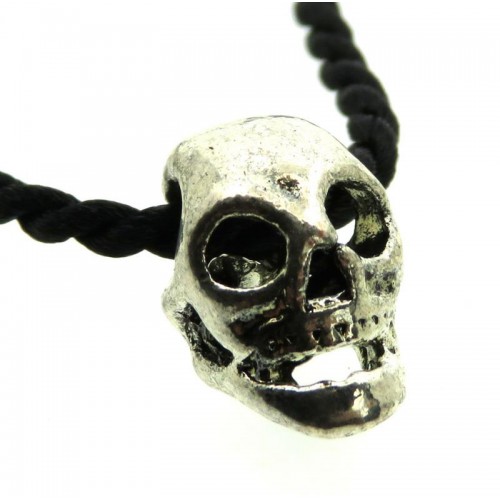 Cute Little Tibetan Silver Skull Pendant