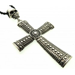 Large Tibetan Silver Cross Pendant