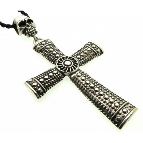 Large Tibetan Silver Cross Pendant