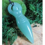 Aventurine Gemstone Fertility Goddess Pendant