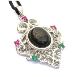 Black Obsidian Gemstone Pendant