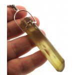 Natural Smoky Citrine Gemstone Point Pendant 04