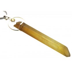 Natural Smoky Citrine Gemstone Point Pendant 05