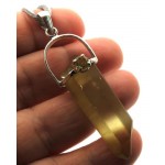 Natural Smoky Citrine Gemstone Point Pendant 06