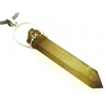 Natural Smoky Citrine Gemstone Point Pendant 07