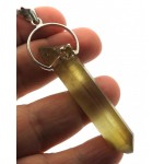 Natural Smoky Citrine Gemstone Point Pendant 09