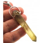 Natural Smoky Citrine Gemstone Point Pendant 10