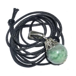 14mm Ching Hai Jade Gemstone Sphere Pendant