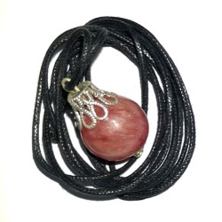 14mm Red Mountain Jade Gemstone Sphere Pendant