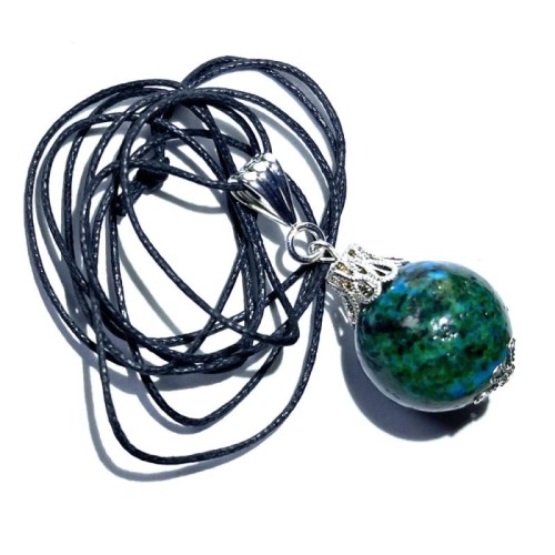 18mm Chrysocolla Sphere Pendant