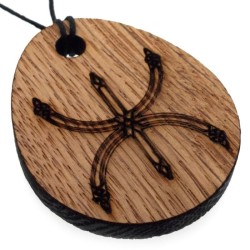 Witches Wealth Reclaimed Oak Slice Wooden Pendant
