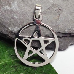 20mm Pentacle Sterling Silver Pendant