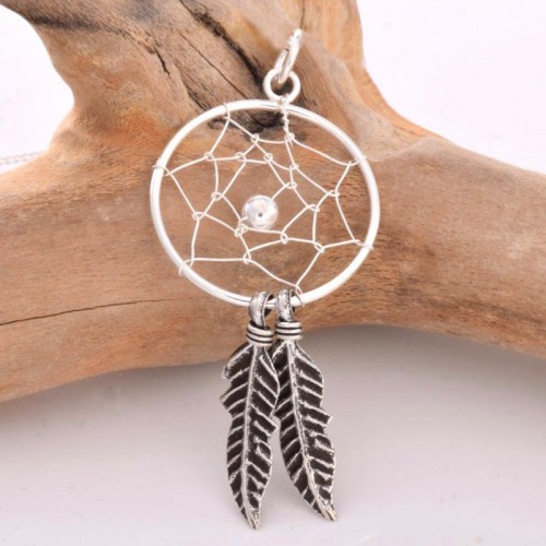 Dreamcatcher Sterling Silver Pendant