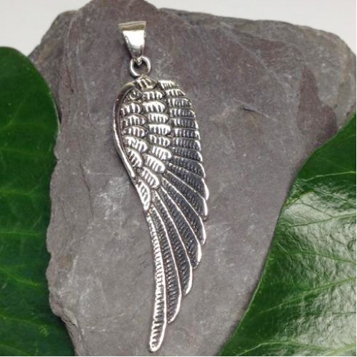 Angel Wing Sterling Silver Pendant