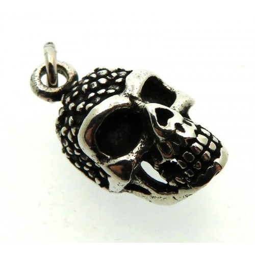 Small Skull Sterling Silver Pendant